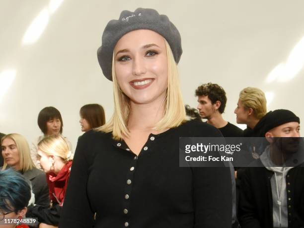 Chloe Jouannet attends the Agnes B. Womenswear Spring/Summer 2020 show as part of Paris Fashion Week on September 30, 2019 in Paris, France.
