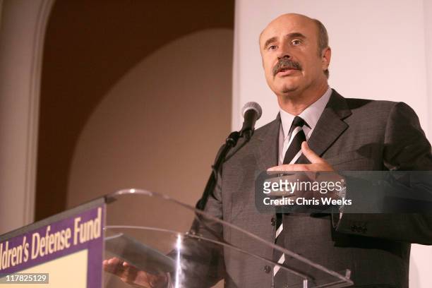 Dr. Phil McGraw during Children's Defense Fund 14th Annual Beat the Odds Fundraiser - Inside at Beverly Hills Hotel in Beverly Hills, California,...