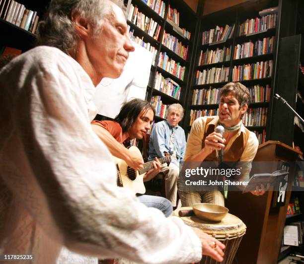 John Densmore and Perry Farrell during The Doors 40th Anniversary Celebration - Reading with John Densmore and Perry Farrell at Book Soup in...