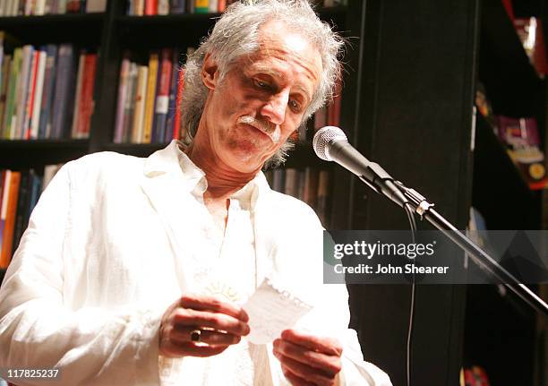 John Densmore of The Doors during The Doors 40th Anniversary Celebration - Reading with John Densmore and Perry Farrell at Book Soup in Hollywood,...