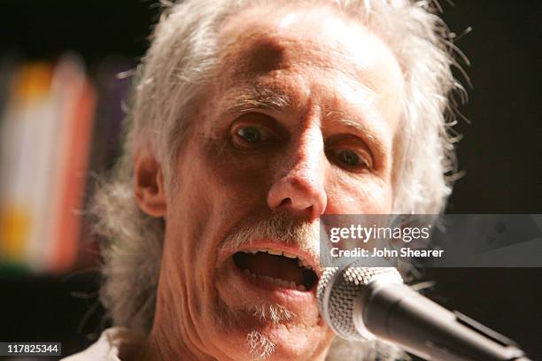 John Densmore of The Doors during The Doors 40th Anniversary Celebration - Reading with John Densmore and Perry Farrell at Book Soup in Hollywood,...