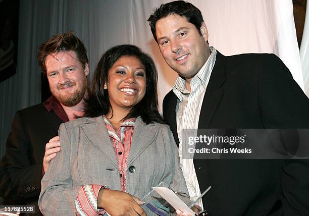 Donal Logue, Verenise Palma and Greg Grunberg during Children's Defense Fund 14th Annual Beat the Odds Fundraiser - Inside at Beverly Hills Hotel in...