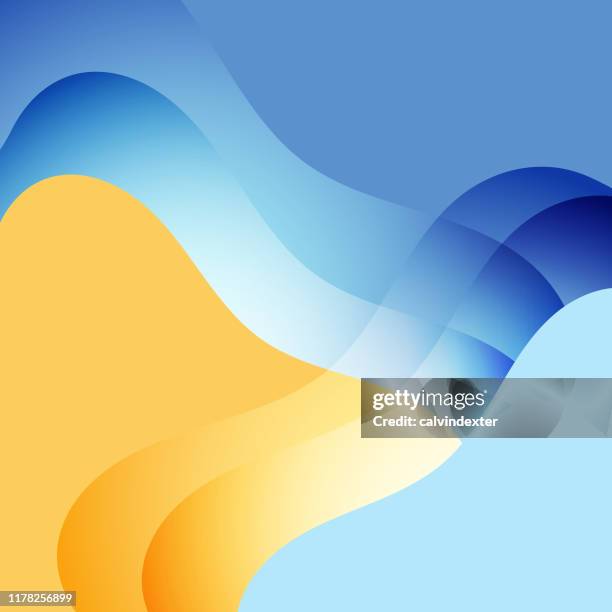 hintergrund mit bewegung und lebendigen farben - quadratisch-komposition stock-grafiken, -clipart, -cartoons und -symbole