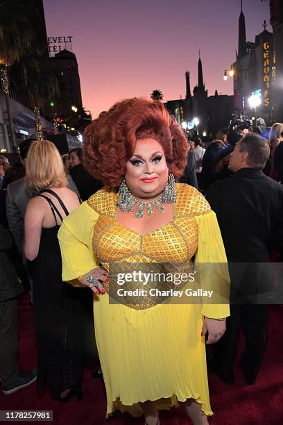 Ginger Minj attends the World Premiere of Disney’s "Maleficent: Mistress of Evil" at the El Capitan Theatre on September 30, 2019 in Hollywood,...