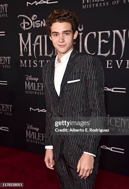 Joshua Bassett attends the World Premiere of Disney’s "Maleficent: Mistress of Evil" at the El Capitan Theatre on September 30, 2019 in Hollywood,...