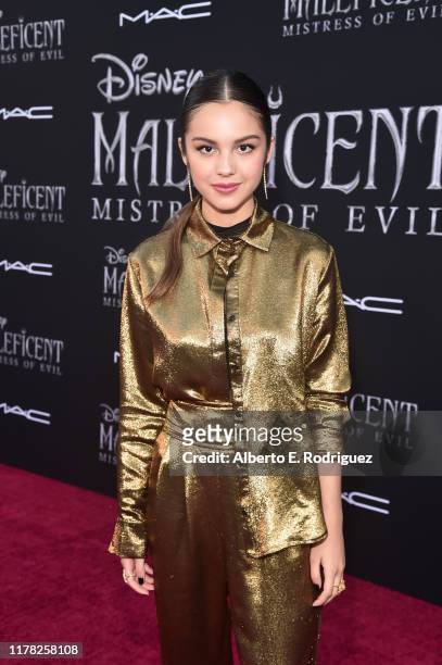 Olivia Rodrigo attends the World Premiere of Disney’s "Maleficent: Mistress of Evil" at the El Capitan Theatre on September 30, 2019 in Hollywood,...