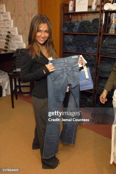 Vanessa Marcil with James Jeans during Lucky/Cargo Club - Day 1 at Ritz Carlton in New York City, New York, United States.
