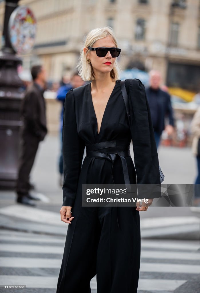 Street Style : Paris Fashion Week - Womenswear Spring Summer 2020 : Day Eight