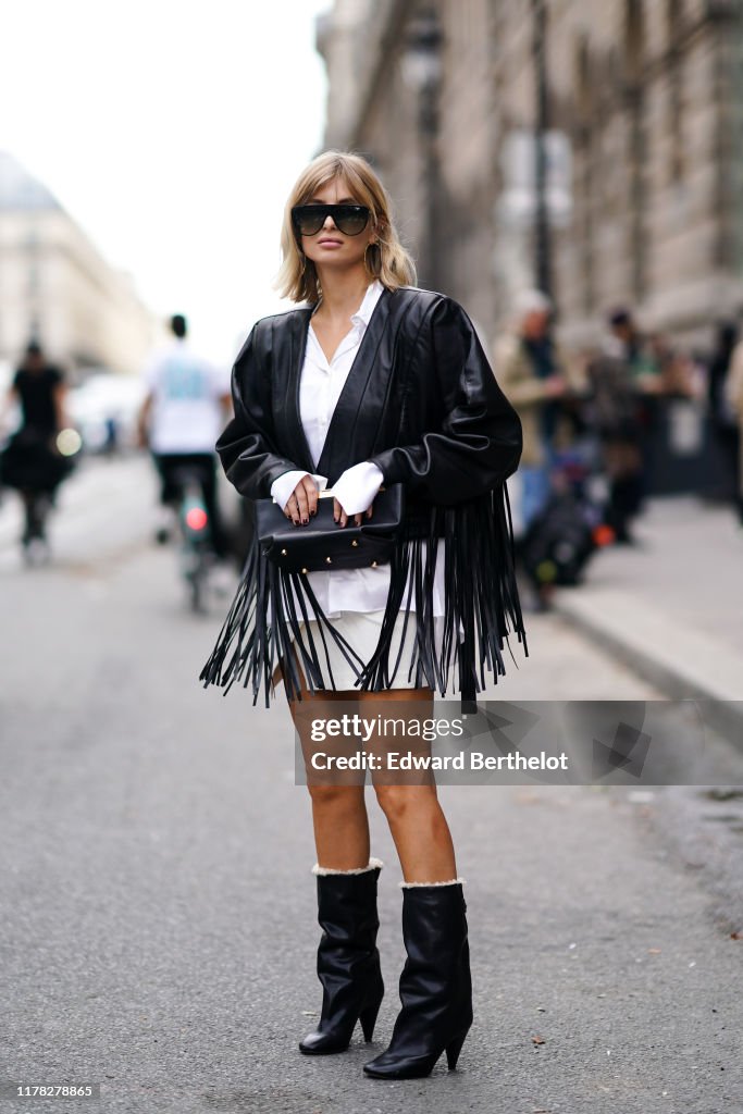 Street Style : Paris Fashion Week - Womenswear Spring Summer 2020 : Day Eight