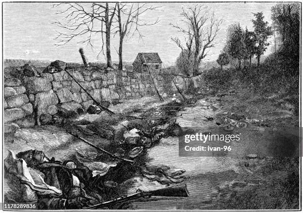 The Wall At Fredericksburg High-Res Vector Graphic