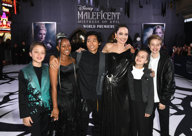 Knox Leon Jolie-Pitt, Zahara Marley Jolie-Pitt, Pax Thien Jolie-Pitt, Angelina Pitt, Vivienne Marcheline Jolie-Pitt and Shiloh Nouvel Jolie-Pitt...