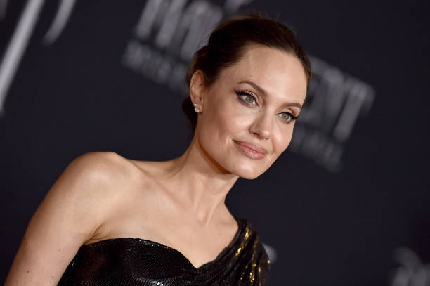 Angelina Jolie attends the World Premiere of Disney's “Maleficent: Mistress of Evil" at El Capitan Theatre on September 30, 2019 in Los Angeles,...
