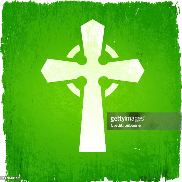 ilustraciones, imágenes clip art, dibujos animados e iconos de stock de cruz celta en vectoriales sin royalties de fondo - celtic cross