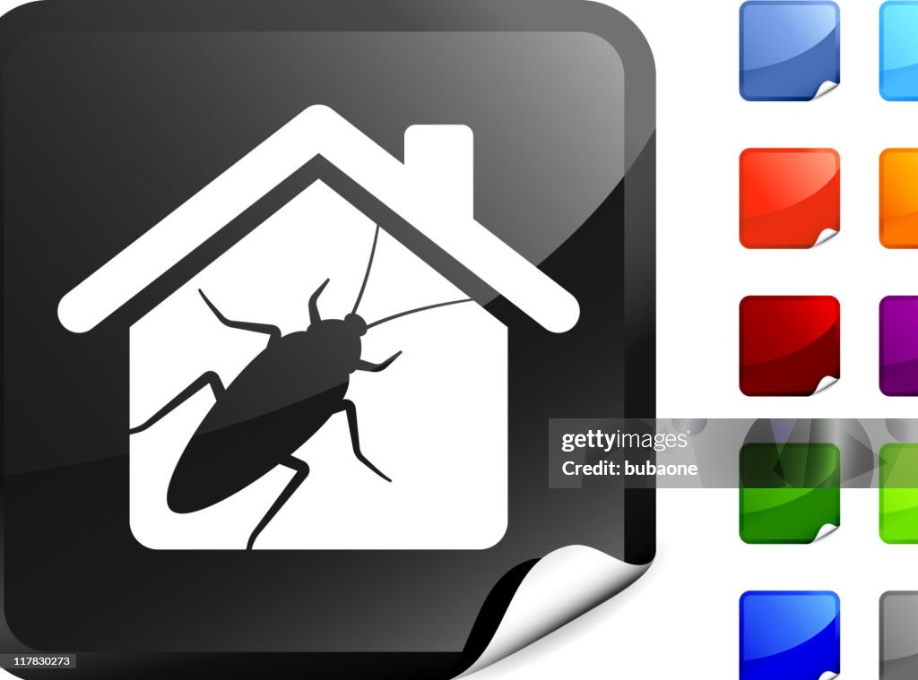 Cockroach infestation internet royalty free vector art