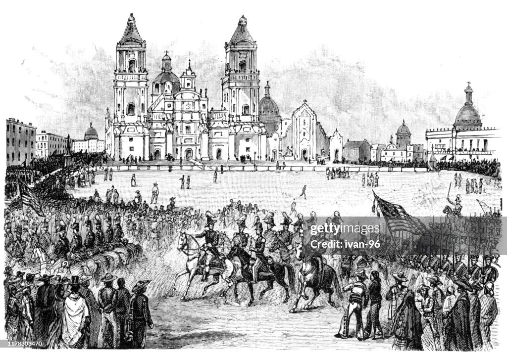 The Piaza of the City of Mexico