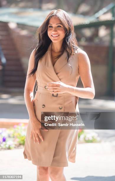 Meghan, Duchess of Sussex visits the University of Johannesburg on October 01, 2019 in Johannesburg, South Africa. This is part of the Duke and...