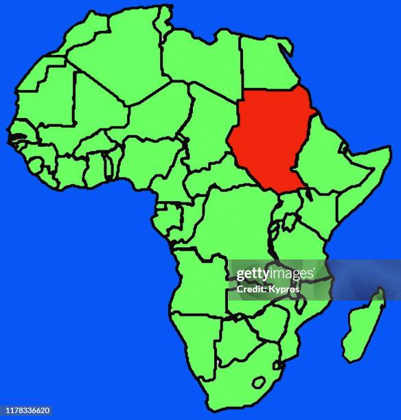 african map - sudan - sudan map stock pictures, royalty-free photos & images