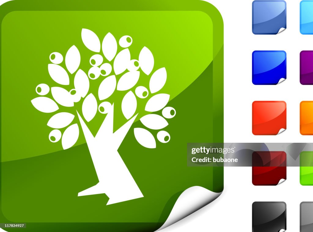 Olive tree internet royalty free vector art