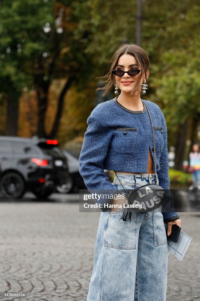 Street Style : Paris Fashion Week - Womenswear Spring Summer 2020 : Day Nine