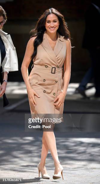 Meghan, Duchess of Sussex visits the University of Johannesburg on October 01, 2019 in Johannesburg, South Africa. This is part of the Duke and...