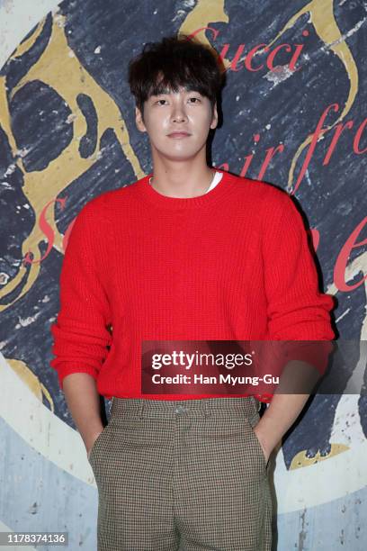 South Korean actor Kim Young-Kwang attends the Photocall for 'Gucci' Cruise 2020 Campaign Party on October 01, 2019 in Seoul, South Korea.