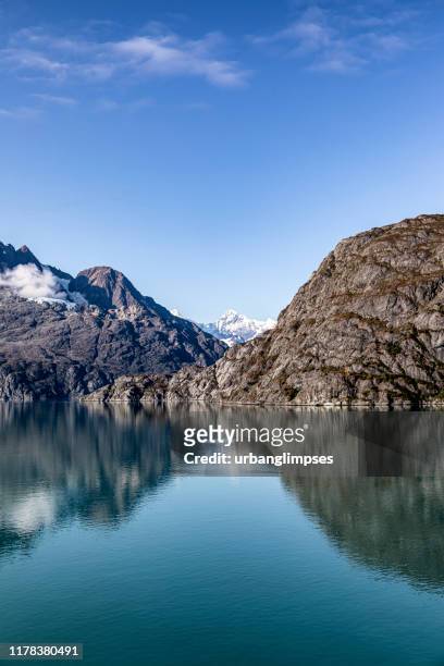 scenic cruising through glacier bay national park in summer - alaska coastline stock pictures, royalty-free photos & images