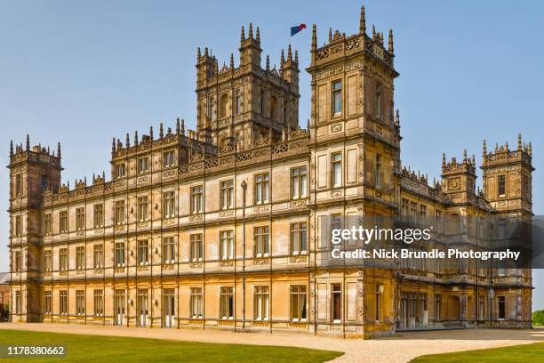 highclere castle, hampshire, uk - highclere castle stock pictures, royalty-free photos & images