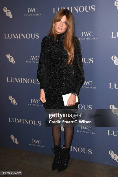 Jemima Goldsmith attends the BFI Luminous Fundraising Gala at The Roundhouse on October 01, 2019 in London, England.