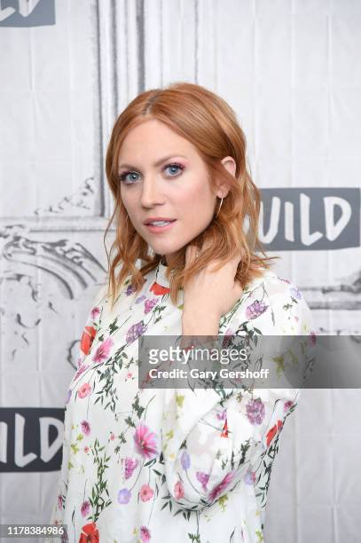 Actress Brittany Snow visits the Build Series to discuss the Fox series “Almost Family” at Build Studio on October 01, 2019 in New York City.