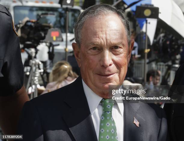 Candid portrait of Ex New York City Mayor Michael Bloomberg during the 74th session of the General Assembly at the UN Headquarters in New York,...