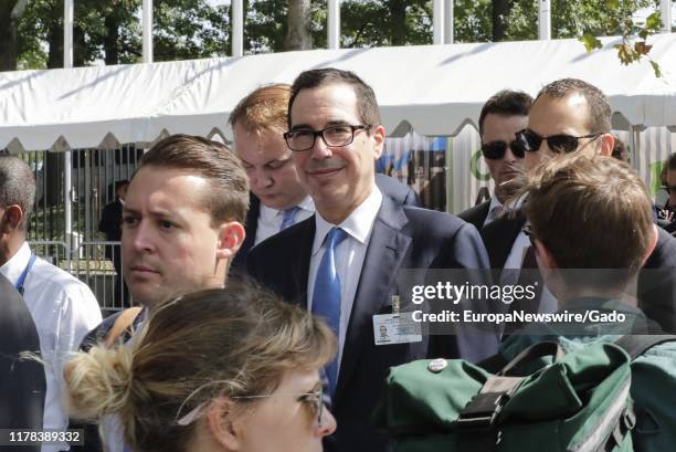 Candid portrait of Steven Mnuchin during the 74th session of the General Assembly at the UN Headquarters in New York, September 23, 2019.