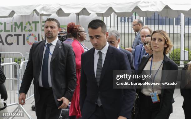 Candid portrait of Italian Minister of Foreign Affairs Luigi Di Maio during the 74th session of the General Assembly at the UN Headquarters in New...