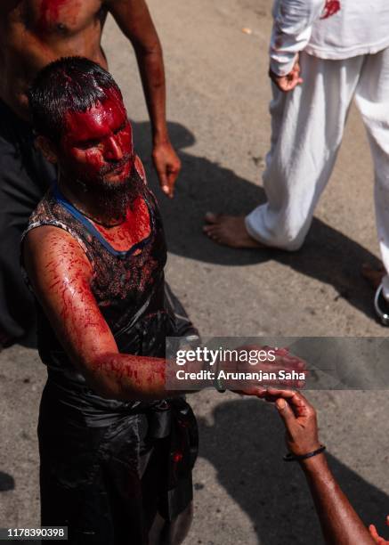 man at muharram - muharram stock pictures, royalty-free photos & images
