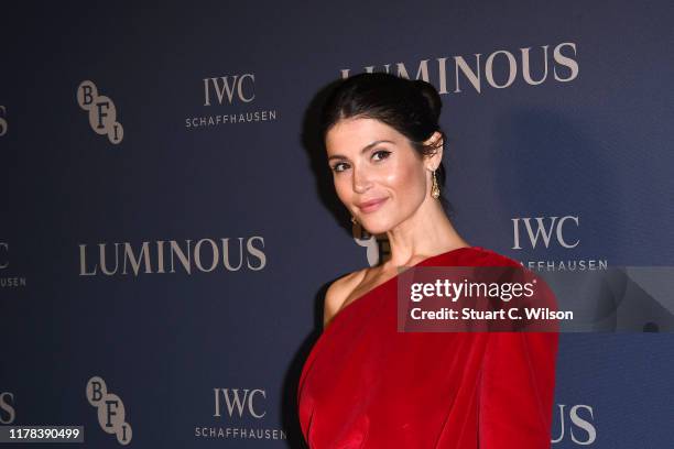 Gemma Arterton attends the BFI Luminous Fundraising Gala at The Roundhouse on October 01, 2019 in London, England.