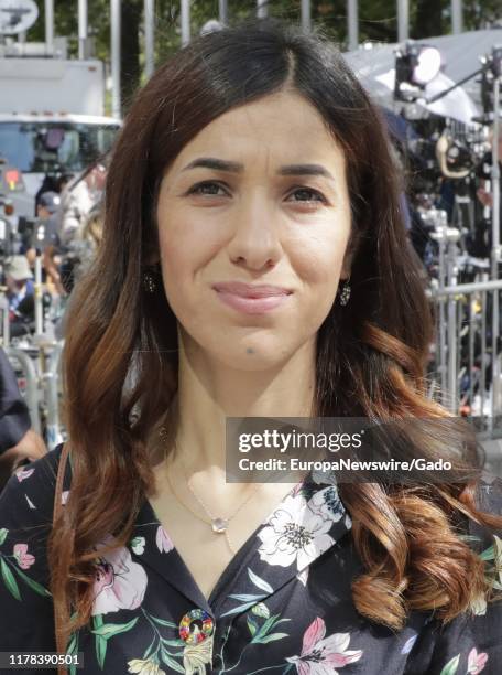 Candid portrait of Nadia Murad Basee Taha, Iraqi Yazidi human rights activist During the 74th session of the General Assembly at the UN Headquarters...