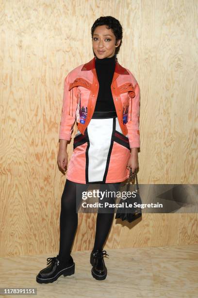 Ruth Negga attends the Louis Vuitton Womenswear Spring/Summer 2020 show as part of Paris Fashion Week on October 01, 2019 in Paris, France.