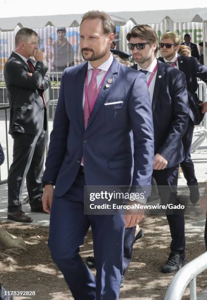 Candid portrait of Haakon, Crown Prince of Norway during the 74th session of the General Assembly at the UN Headquarters in New York, September 24,...