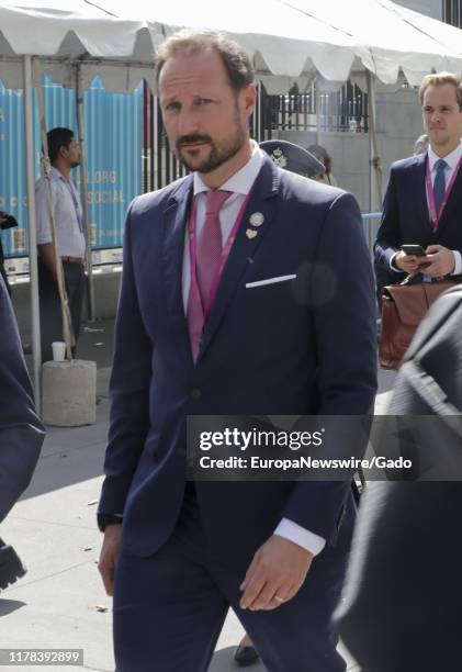 Candid portrait of Haakon, Crown Prince of Norway during the 74th session of the General Assembly at the UN Headquarters in New York, September 24,...