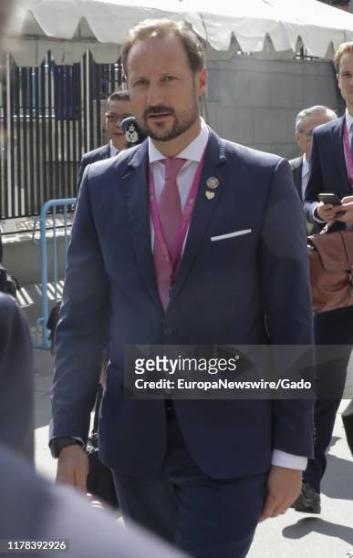 Candid portrait of Haakon, Crown Prince of Norway during the 74th session of the General Assembly at the UN Headquarters in New York, September 24,...