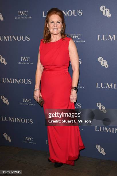 Sarah Ferguson, Duchess of York attends the BFI Luminous Fundraising Gala at The Roundhouse on October 01, 2019 in London, England.