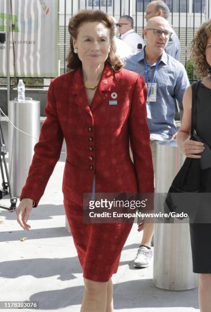 Candid portrait of UNICEF Executive Director Henrietta H Fore during the 74th session of the General Assembly at the UN Headquarters in New York,...