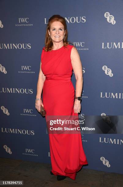 Sarah Ferguson, Duchess of York attends the BFI Luminous Fundraising Gala at The Roundhouse on October 01, 2019 in London, England.