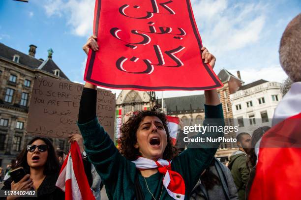 October 26th, Amsterdam. Protests against the government in Lebanon are continuing, despite the army moving to reopen key roads. In Amsterdam...