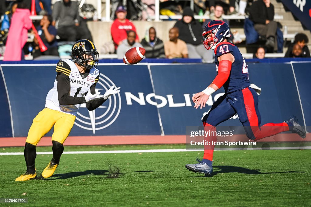 CFL: OCT 26 Hamilton Tiger-Cats at Montreal Alouettes