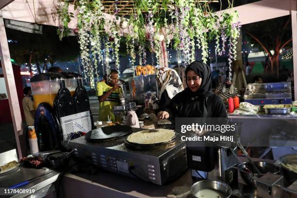 Food stand is seen near the stadium during day five of 17th IAAF World Athletics Championships Doha 2019 at Khalifa International Stadium on October...