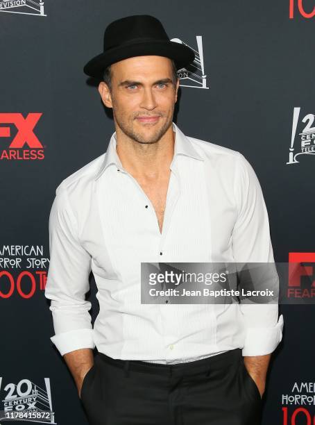 Cheyenne Jackson attends FX's "American Horror Story" 100th Episode Celebration at Hollywood Forever on October 26, 2019 in Hollywood, California.