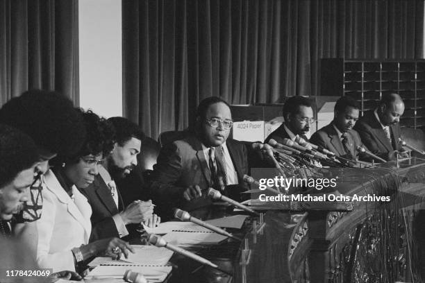 Congressional Black Caucus [Rep. Shirley Chisholm , Rep. William L. Clay , Rep. Charles C. Diggs, Jr. , Rep. Parren J. Mitchell , Rep. Walter...
