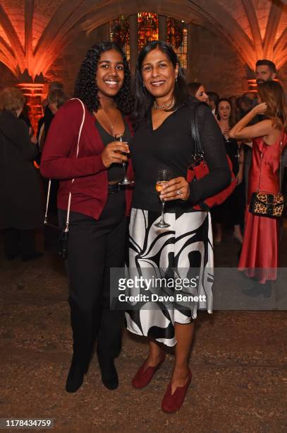 Jasmine Lester and Lolita Chakrabarti attend the UK Theatre Awards 2019 at The Guildhall on October 27, 2019 in London, England.
