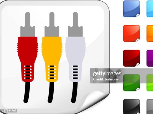 rca cables internet royalty free vector art - cable tv stock illustrations