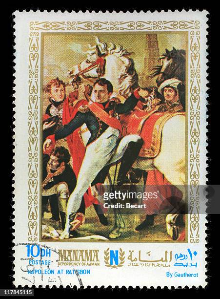 postmark - napoleon bonaparte - napoleon iii stock pictures, royalty-free photos & images